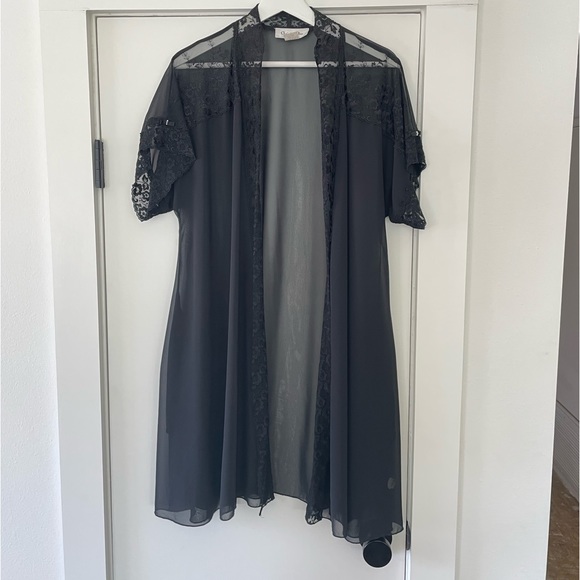 Christian Dior Night Robe, One Size, Black - Picture 3 of 6